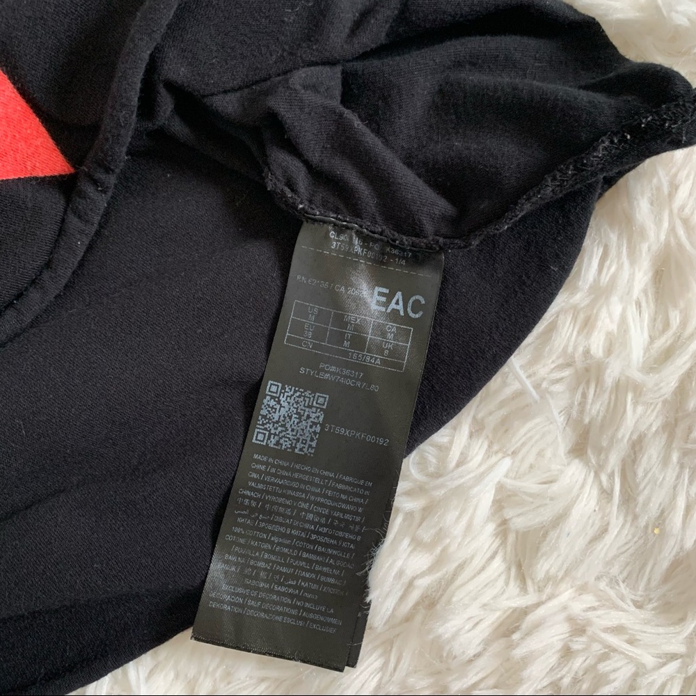 Guess Women's Black Cropped T-Shirt Size M - Picture 5 of 5
